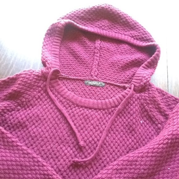 Burgundy knit sweater - Picture 3 of 5